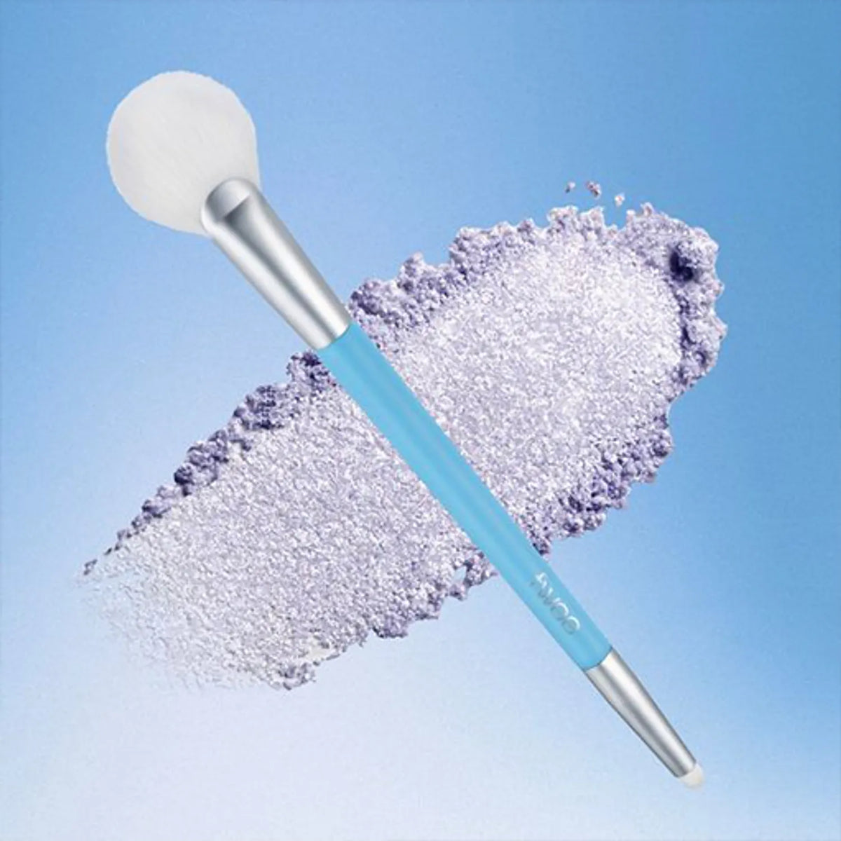 Featherlike Dual Highlighter Brush Azul Bebê