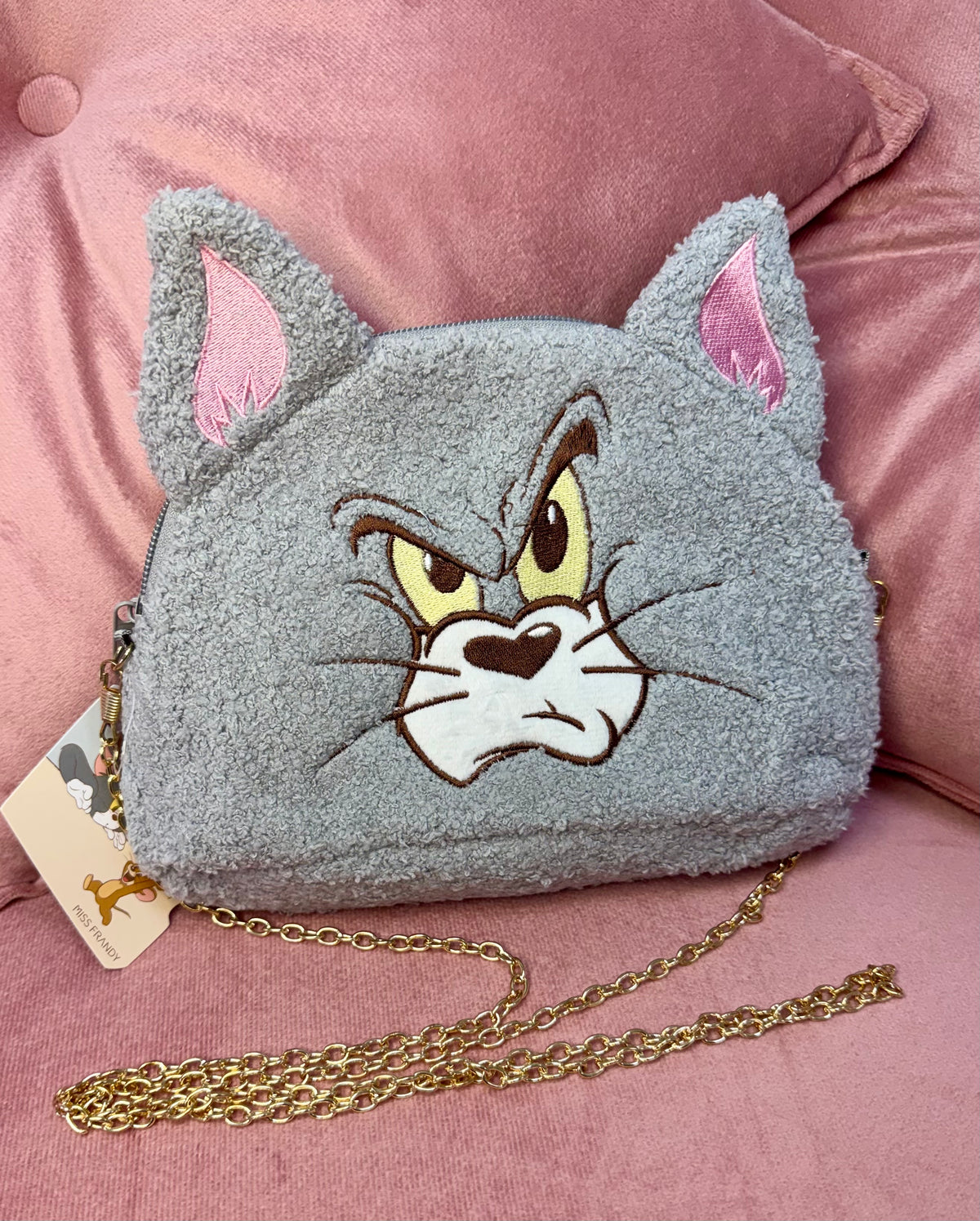 Necessaire Tom para Maquiagem com Corrente Removível Tom and Jerry