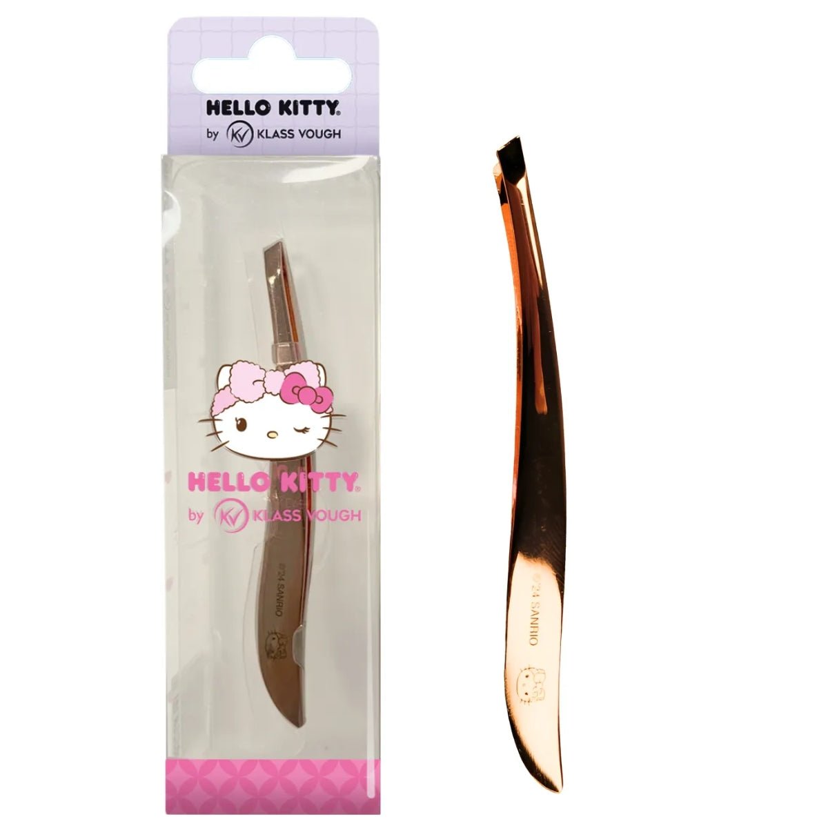 Pinça Rosé Gold Hello Kitty Chanfrada