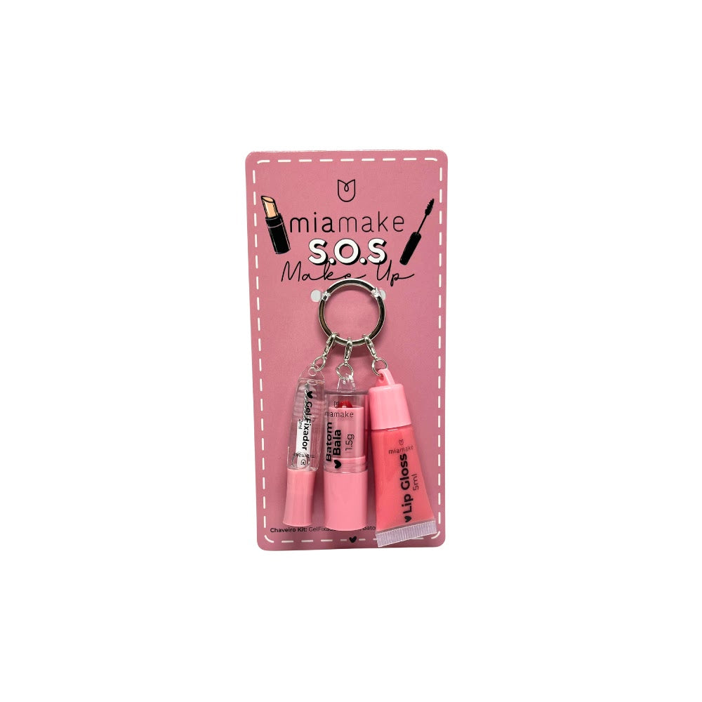 S.O.S Make Up Chaveira Rosa