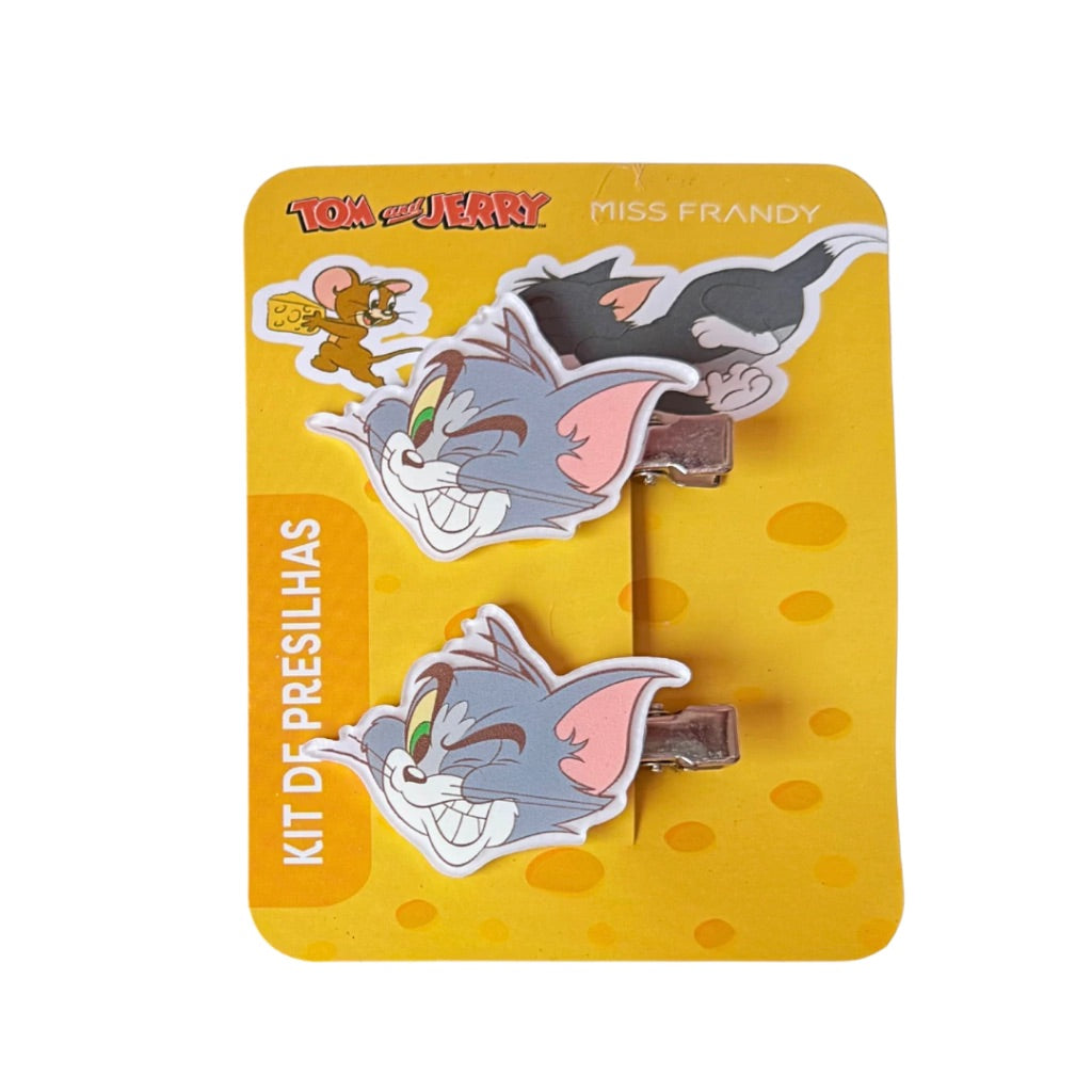 Tom Kit com 2 Presilhas de Cabelo Tom & Jerry