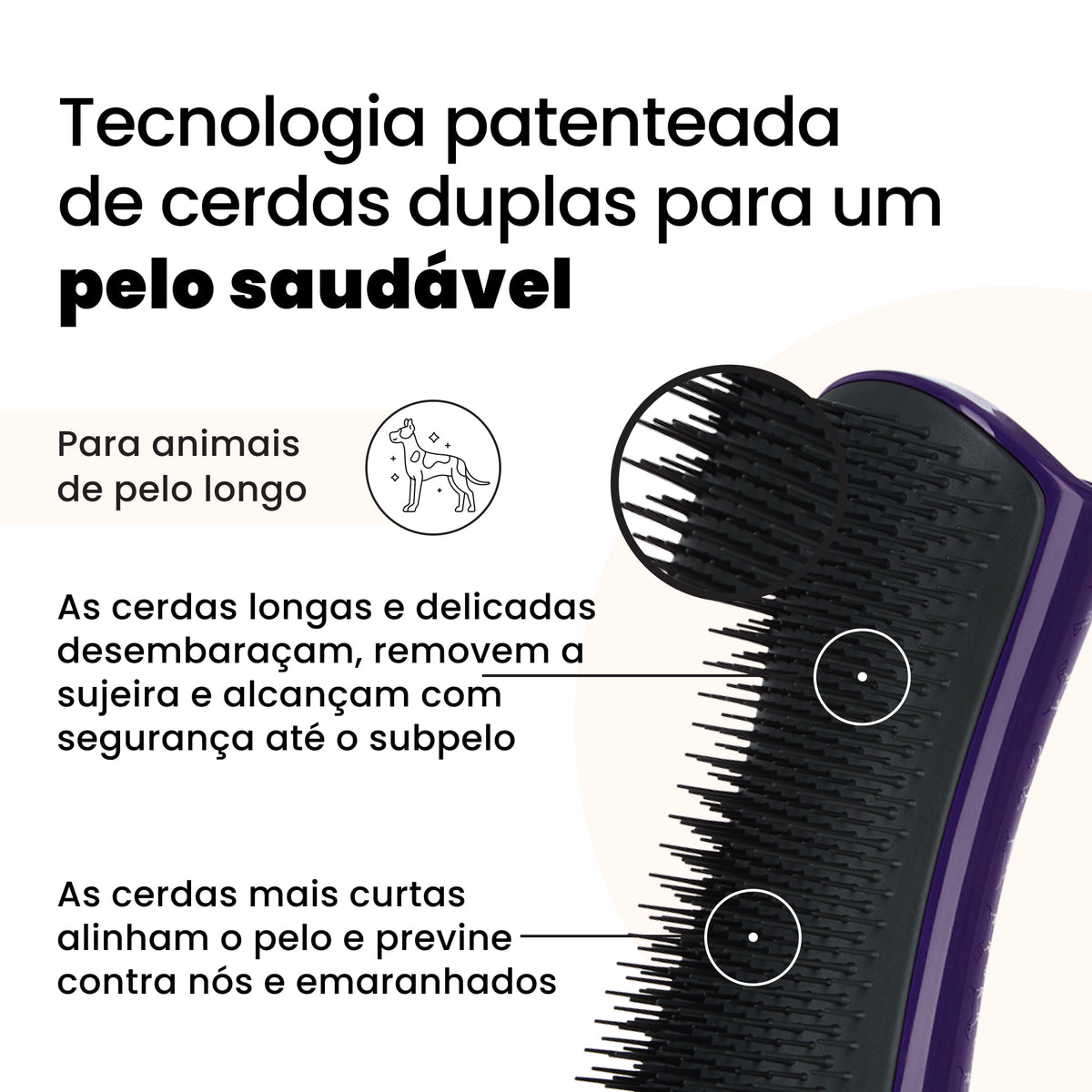 Pet Teezer De-Shedding Dog Grooming Brush