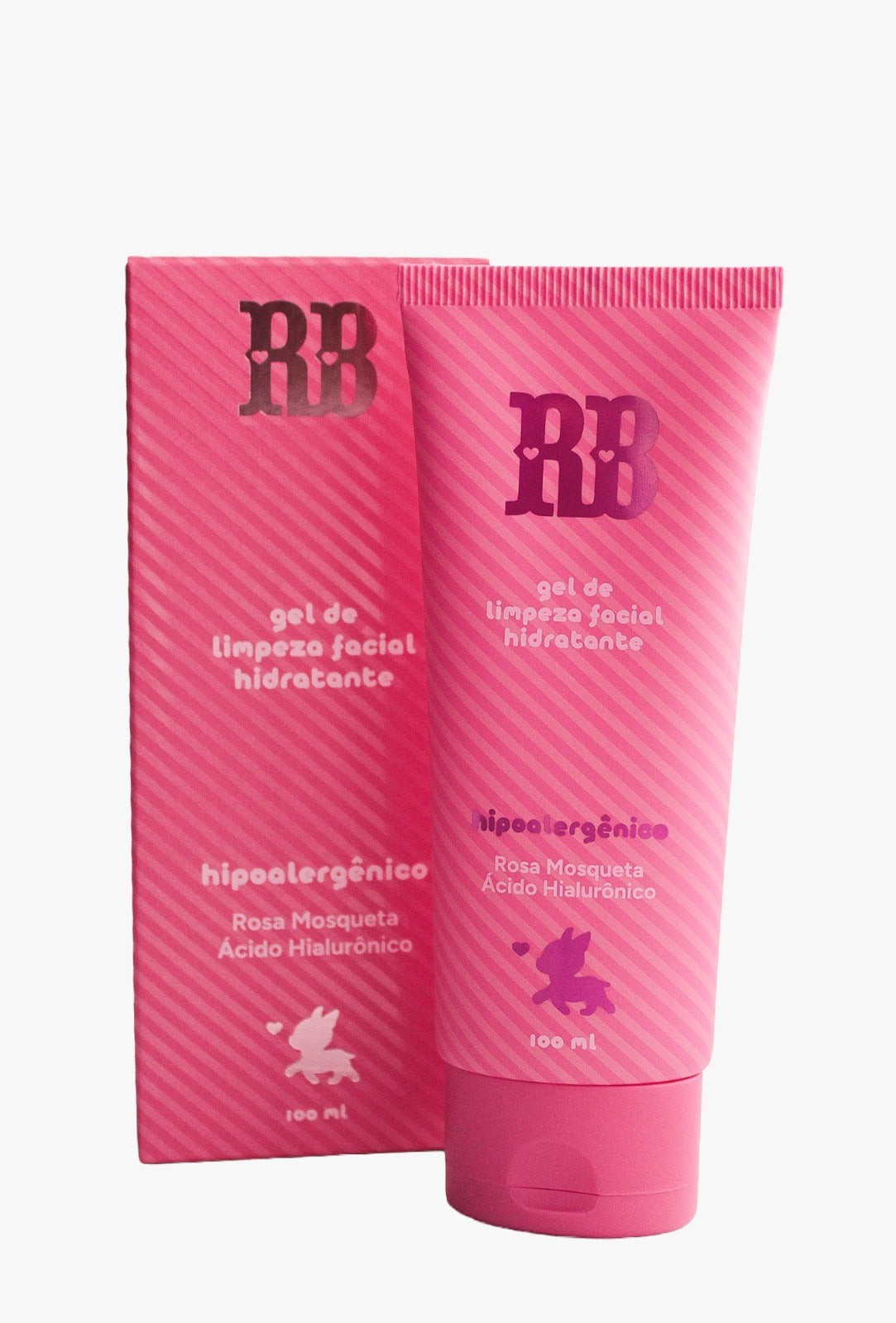 Gel de Limpeza Facial Hidratante c/ Rosa Mosqueta e Ácido Hialurônico