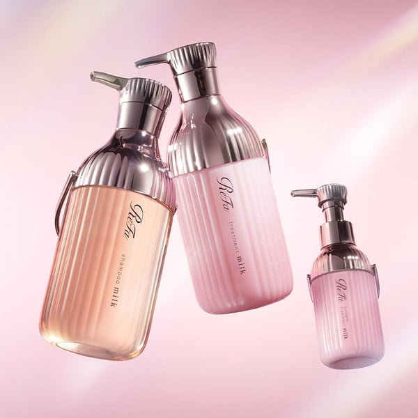 ReFa Milk Protein Shampoo + Tratamento + Outbath Pink Line
