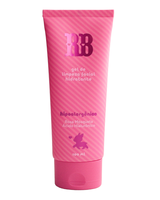 Gel de Limpeza Facial Hidratante c/ Rosa Mosqueta e Ácido Hialurônico