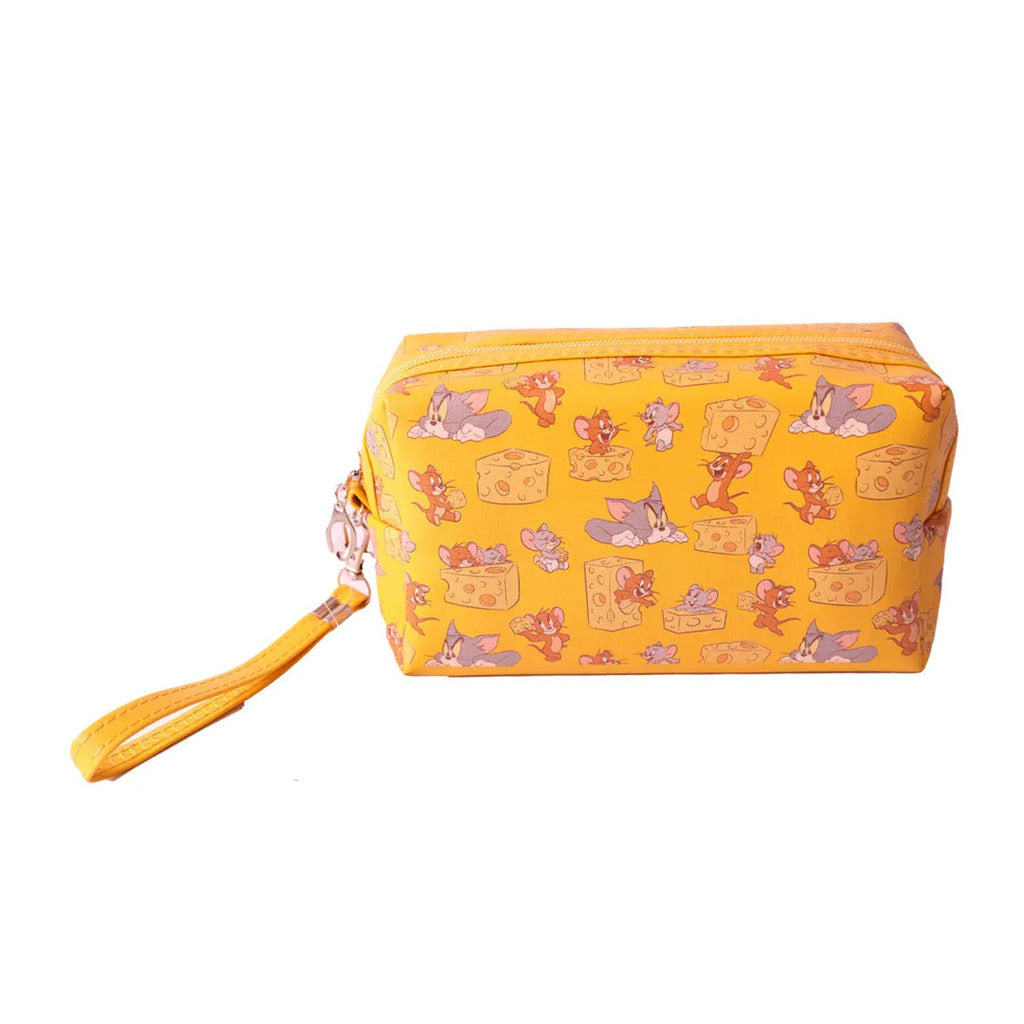 Necessaire para Maquiagem Amarela Tom & Jerry